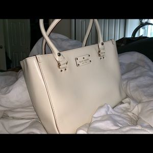 Kate Spade cream Wellesley Martine tote bag